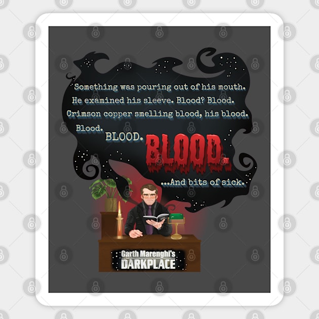 Darkplace: Blood Blood and bits of sick Magnet by Grimalbean